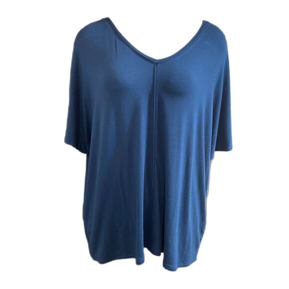 NWT Soft Surroundings Blue Adelaide Top Poseidon Size Large New - Picture 1 of 5